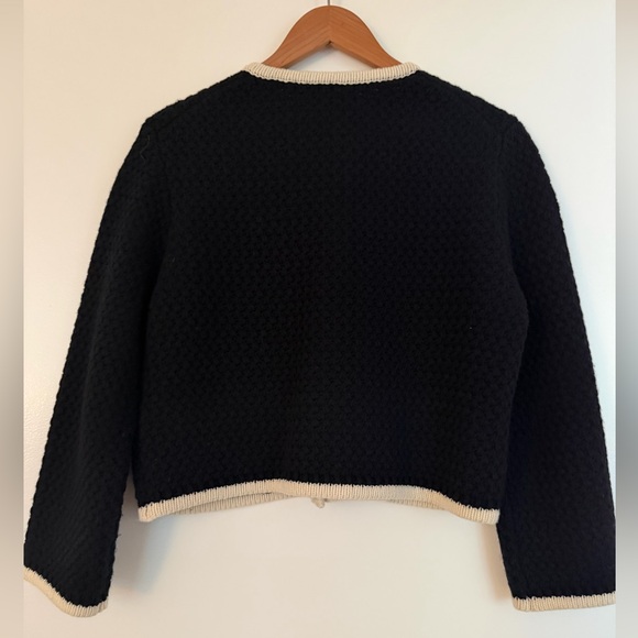 Nili Lotan Navy Jacket Sweater - Picture 4 of 10